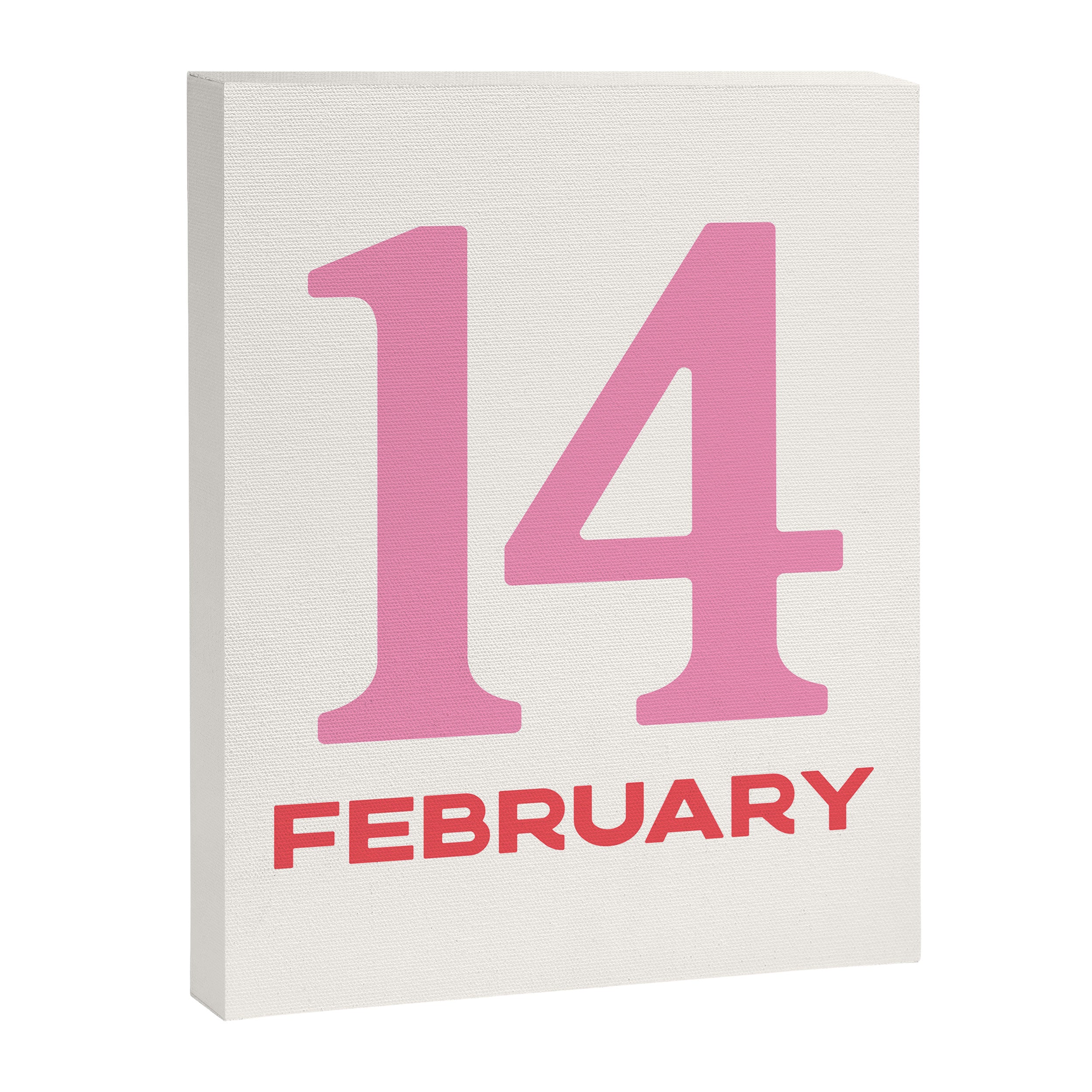February 14 Pink Canvas Print Gallery Image 6