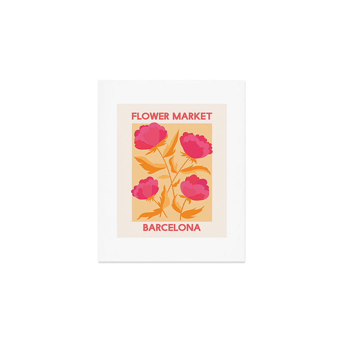 Flower Market Barcelona Art Print Gallery Image 1