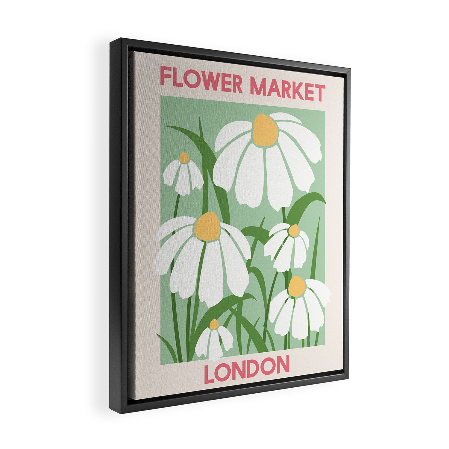 Flower Market London Framed Canvas Print Gallery Image 2