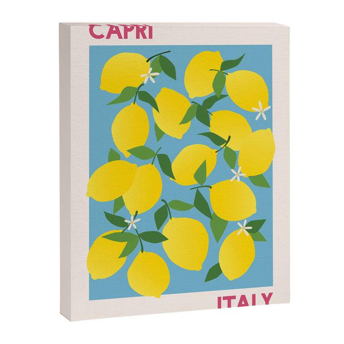 Fruit Market Capri Italy Lemons Canvas Print Gallery Image 1