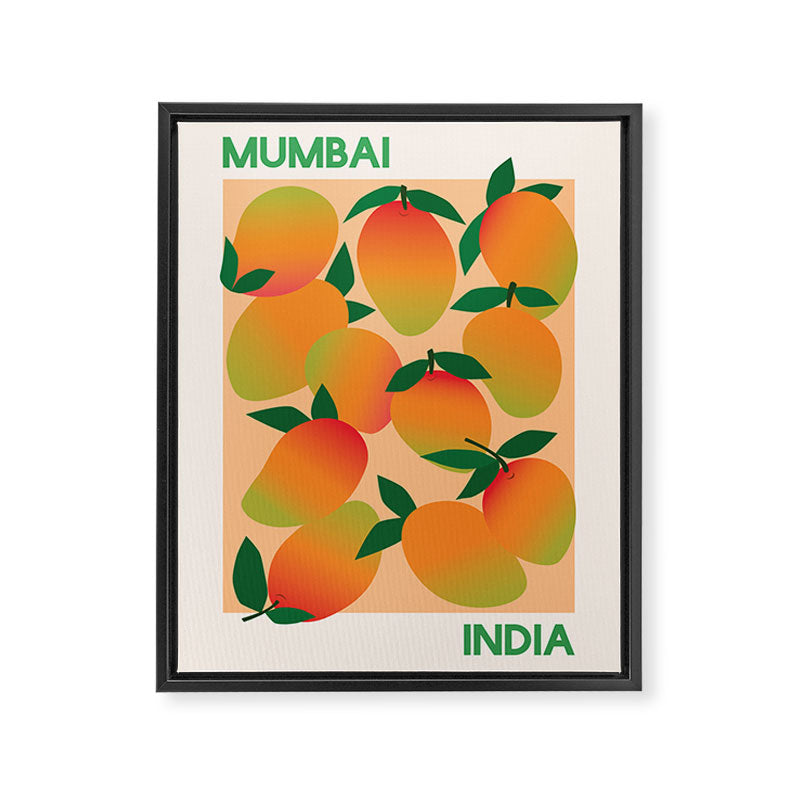 Fruit Market Mumbai India Mangoes Framed Canvas Print Gallery Image 6