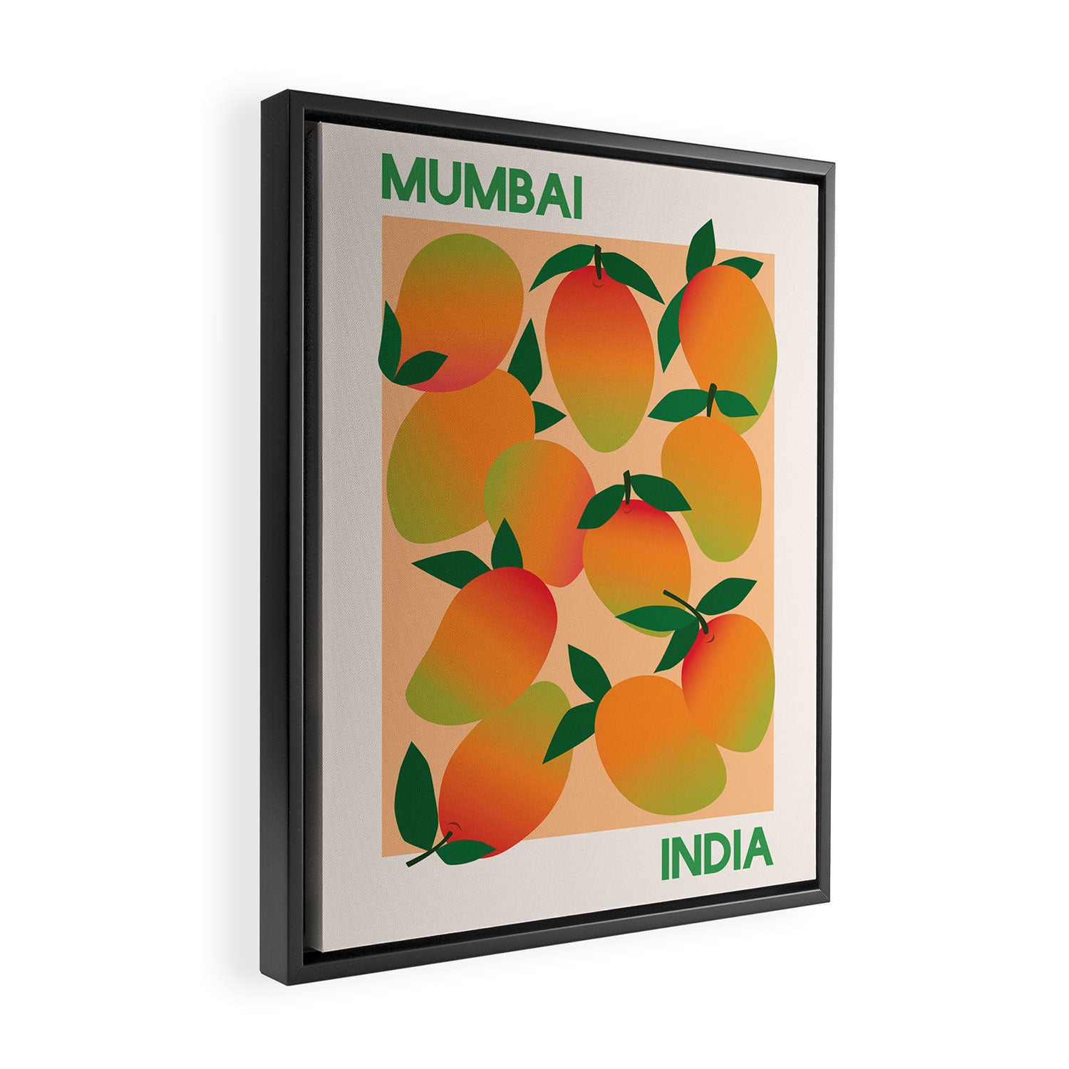 Fruit Market Mumbai India Mangoes Framed Canvas Print Gallery Image 2