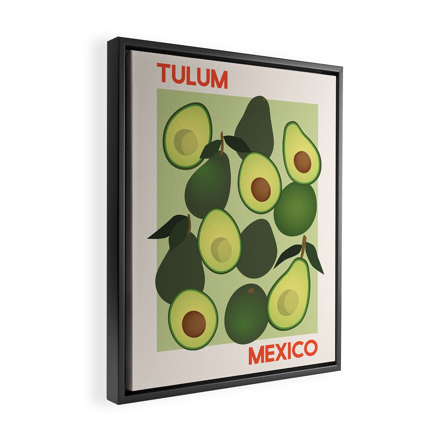 Fruit Market Tulum Mexico Avocados Framed Canvas Print Gallery Image 2