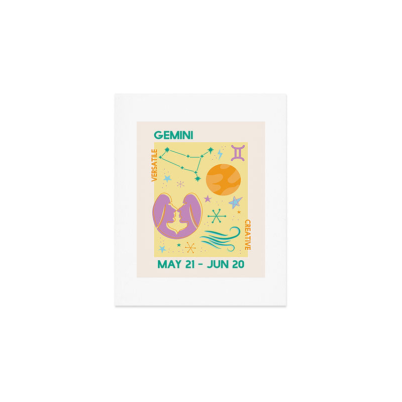Gemini Astrology Art Print Gallery Image 1