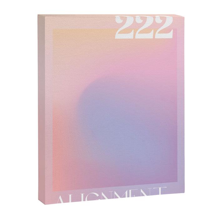 Gradient Angel Number 222 Alignment Canvas Print Gallery Image 1