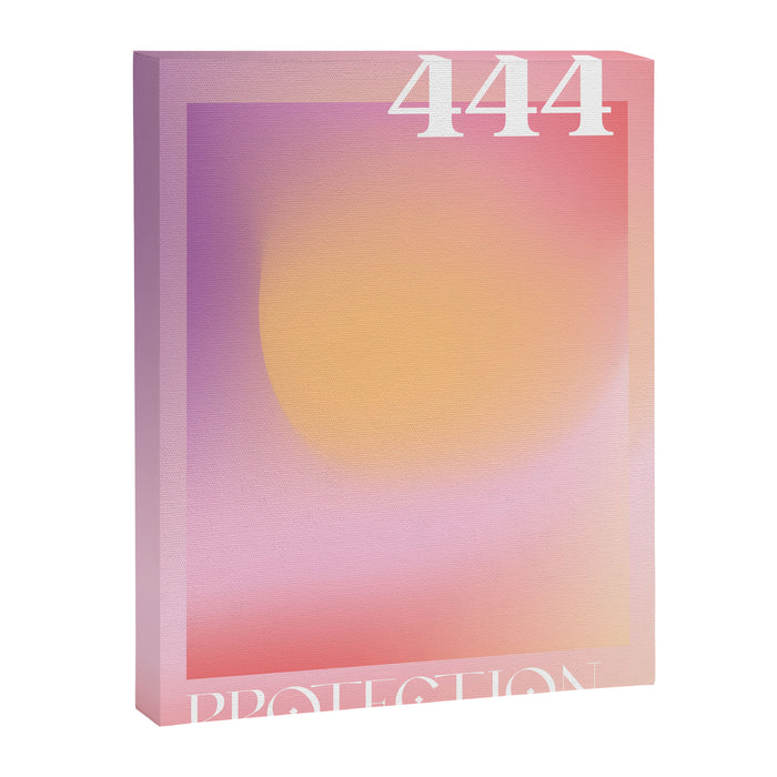 Gradient Angel Number 444 Protection Canvas Print Gallery Image 1