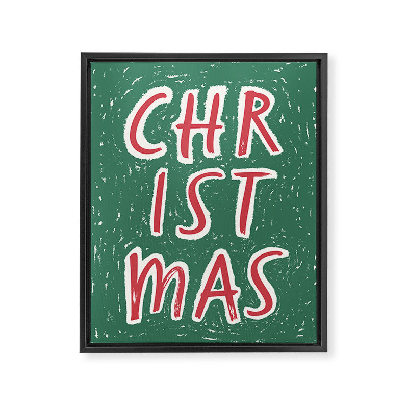 Green Christmas  Framed Canvas Print Gallery Image 6