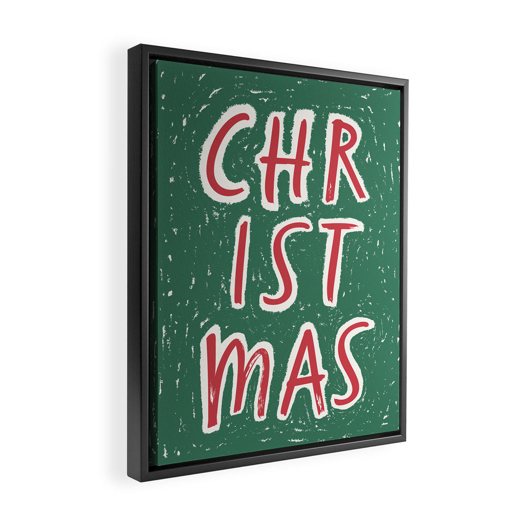 Green Christmas  Framed Canvas Print Gallery Image 2