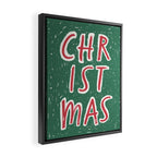 Green Christmas  Framed Canvas Print Gallery Image 2