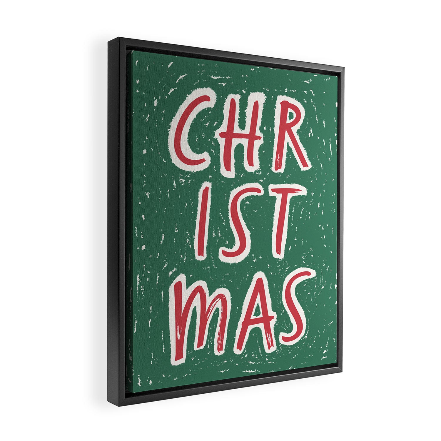 Green Christmas  Framed Canvas Print Gallery Image 2