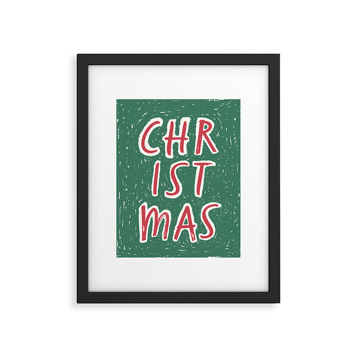Green Christmas  Framed Art Print Gallery Image 1