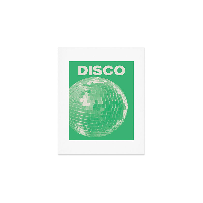 Green Disco Ball Art Print Gallery Image 1
