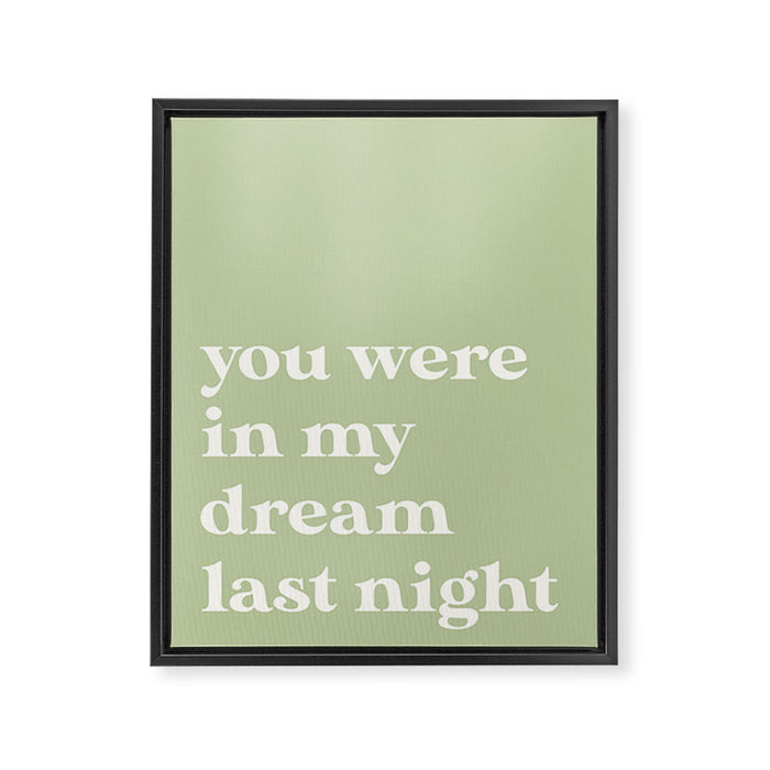 Green Dream Framed Canvas Print Gallery Image 1