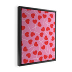 Heart Lollipops Framed Canvas Print Gallery Image 2