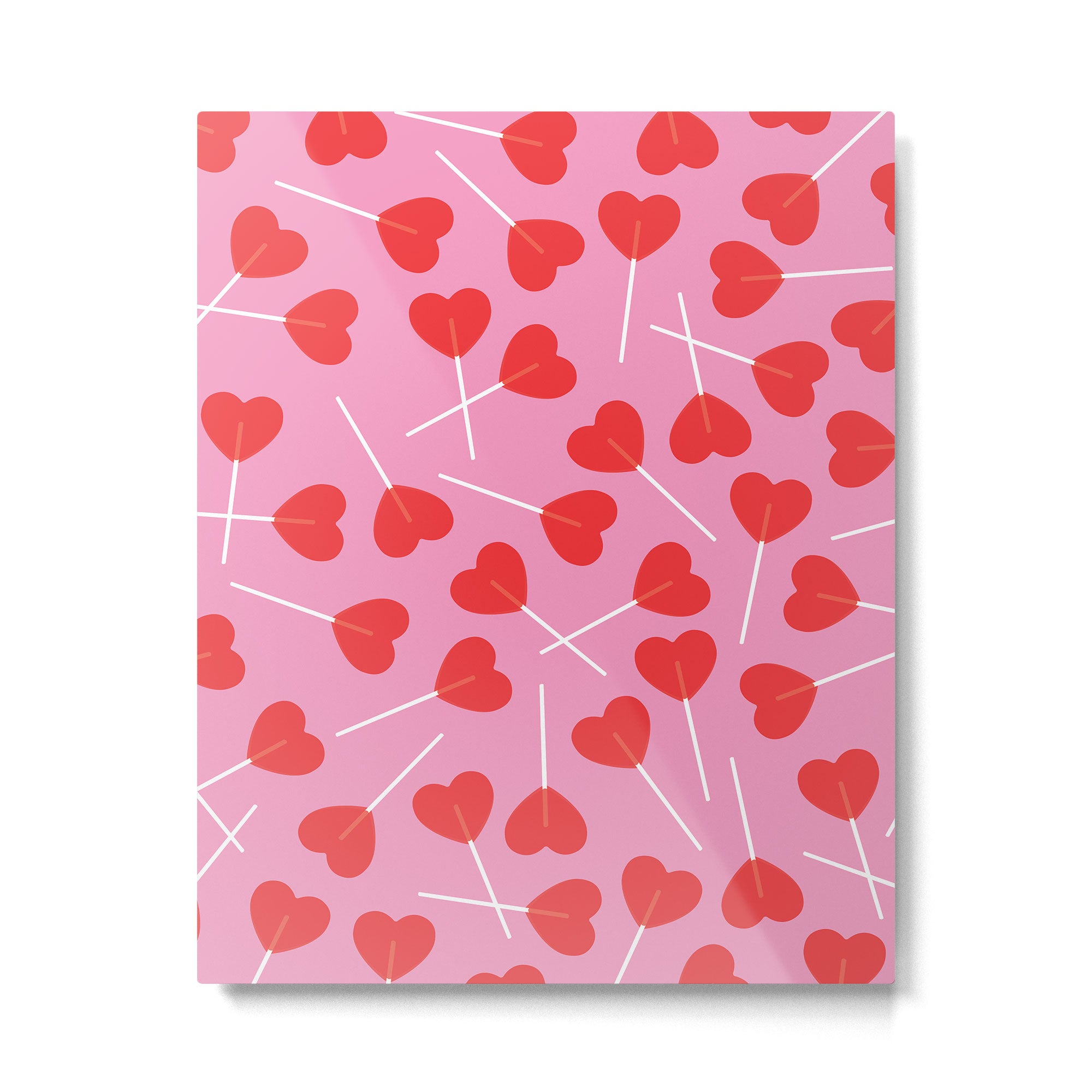 Heart Lollipops Metal Print Gallery Image 4