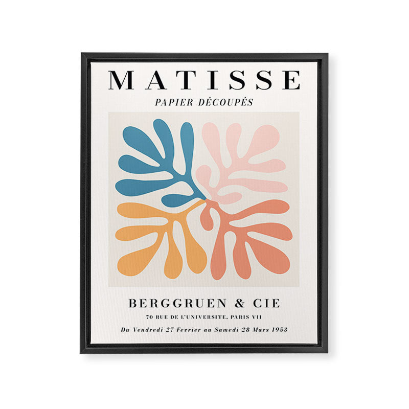 Henri Matisse Paper Cut Outs Exhibition Framed Canvas Print Gallery Image 6