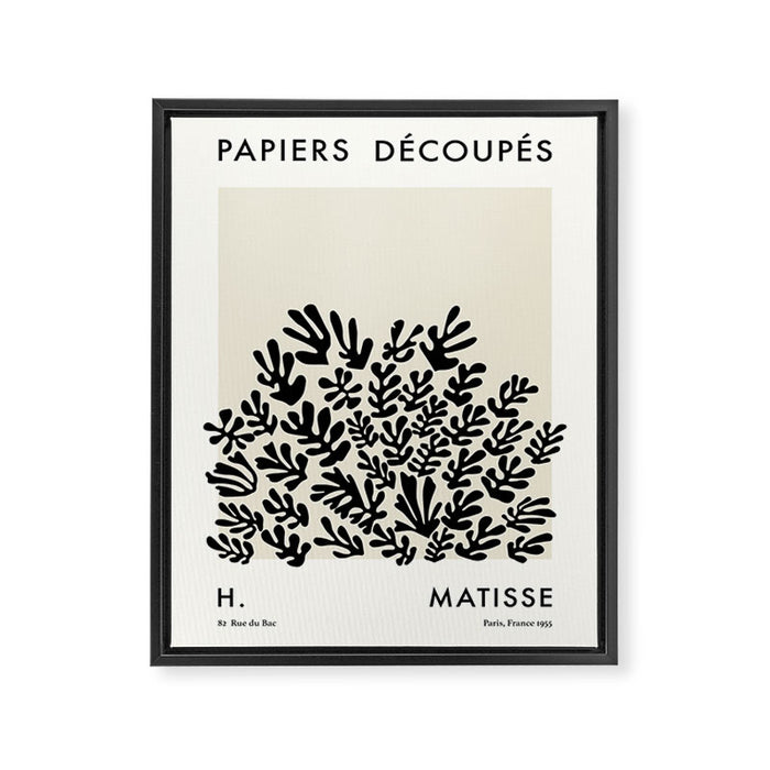 Henri Matisse Paper Cut Outs Exhibition Framed Canvas Print Gallery Image 1