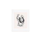 Horseshoes Black Art Print Gallery Image 1