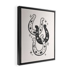 Horseshoes Black Framed Canvas Print Gallery Image 2