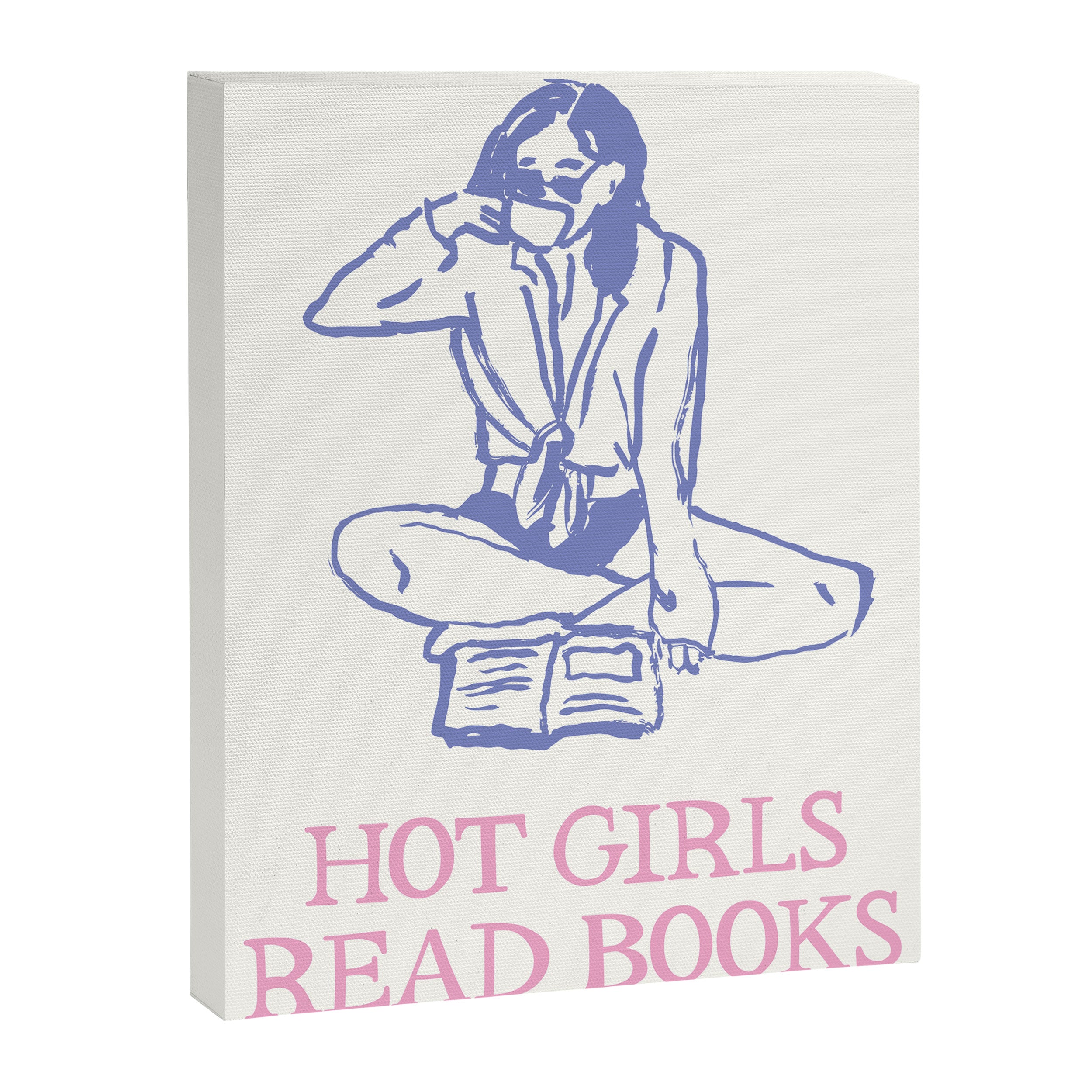 Hot Girls Read Books Canvas Print Gallery Image 6