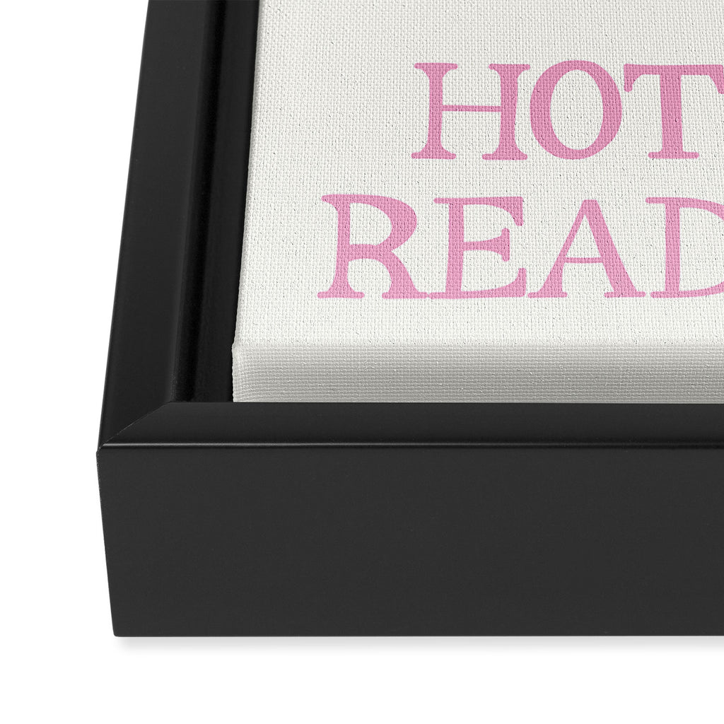 Hot Girls Read Books Framed Canvas Print Gallery Image 3