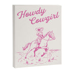 Howdy Cowgirl Pink Canvas Print Gallery Image 6