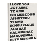 I Love You Black Canvas Print Gallery Image 6