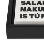 I Love You Black Framed Canvas Print Gallery Image 3