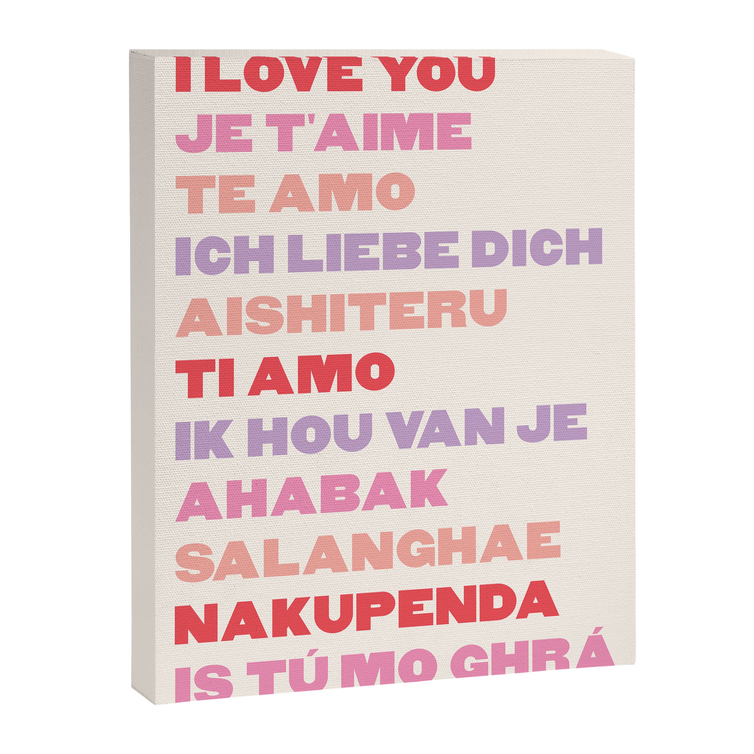 I Love You Canvas Print Gallery Image 6