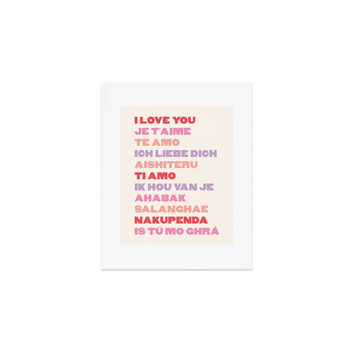 I Love You Art Print Gallery Image 1