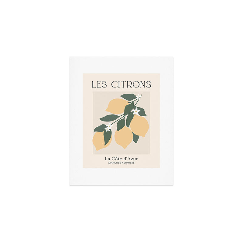 Les Citrons Fruit Market France Art Print Gallery Image 1