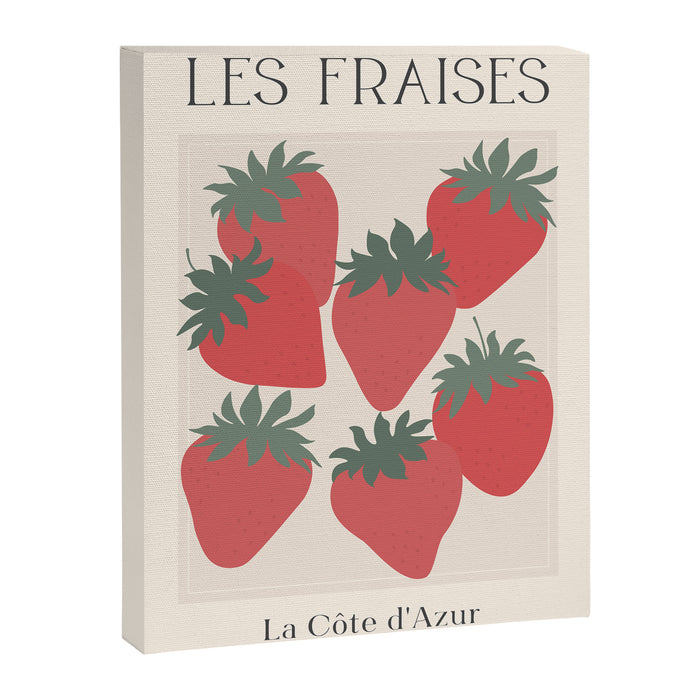 Les Fraises Fruit Market France Canvas Print Gallery Image 1