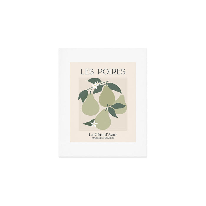 Les Poires Fruit Market France Art Print Gallery Image 1