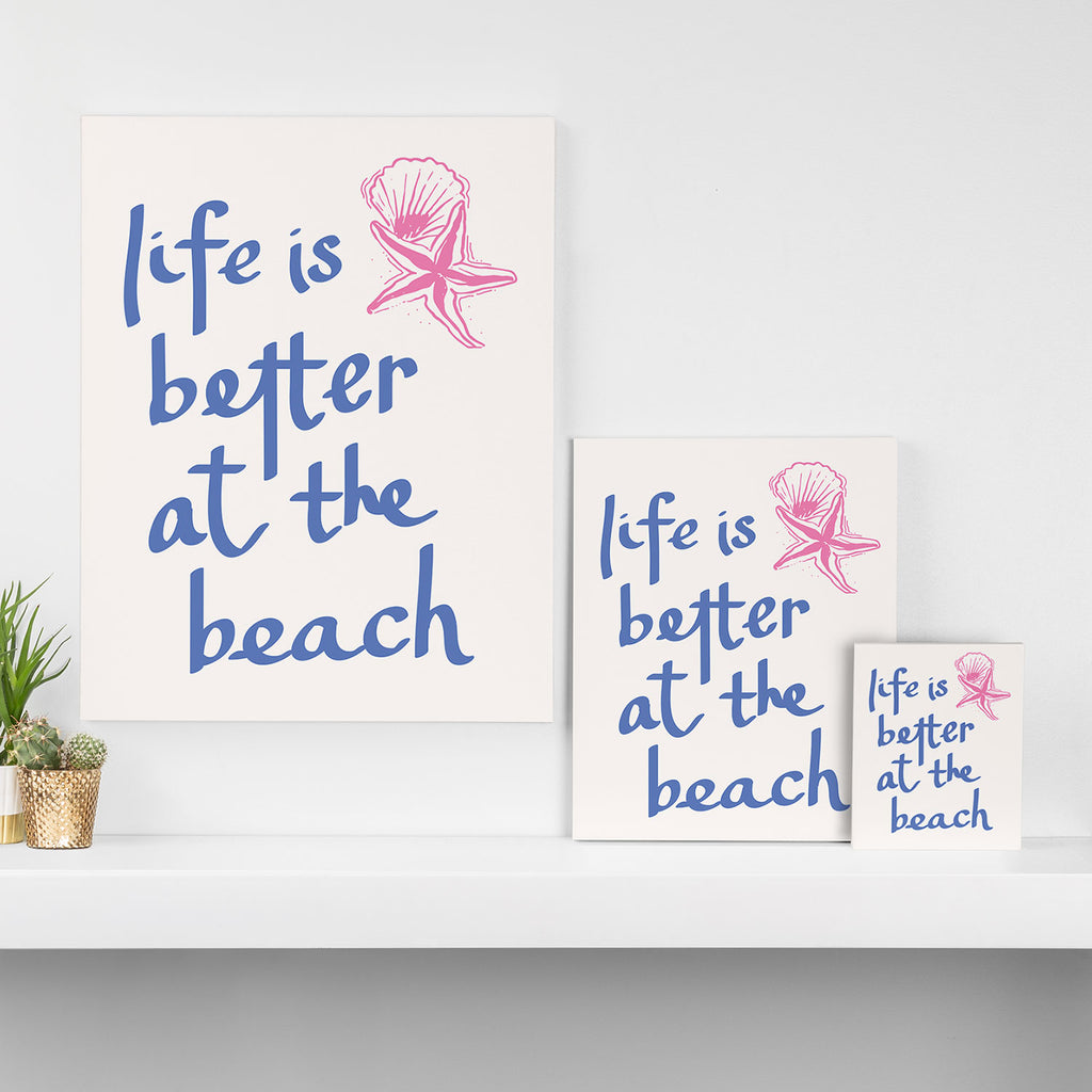 Life is Better at the Beach Canvas Print Gallery Image 3