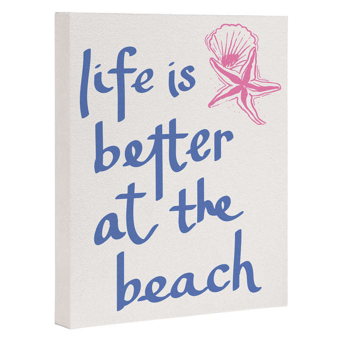 Life is Better at the Beach Canvas Print Gallery Image 1