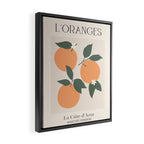 L'Oranges Fruit Market France Framed Canvas Print Gallery Image 2