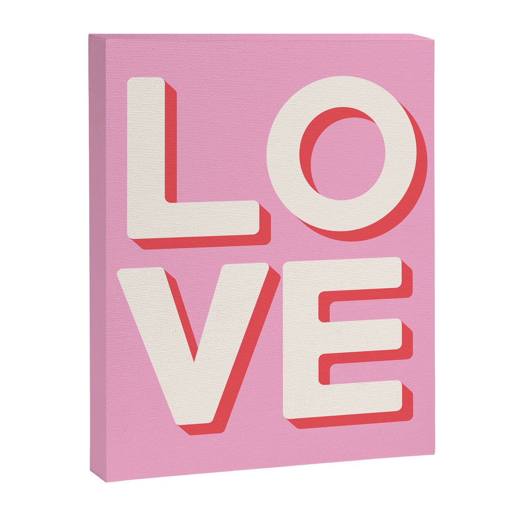 Love Pink Canvas Print Gallery Image 6