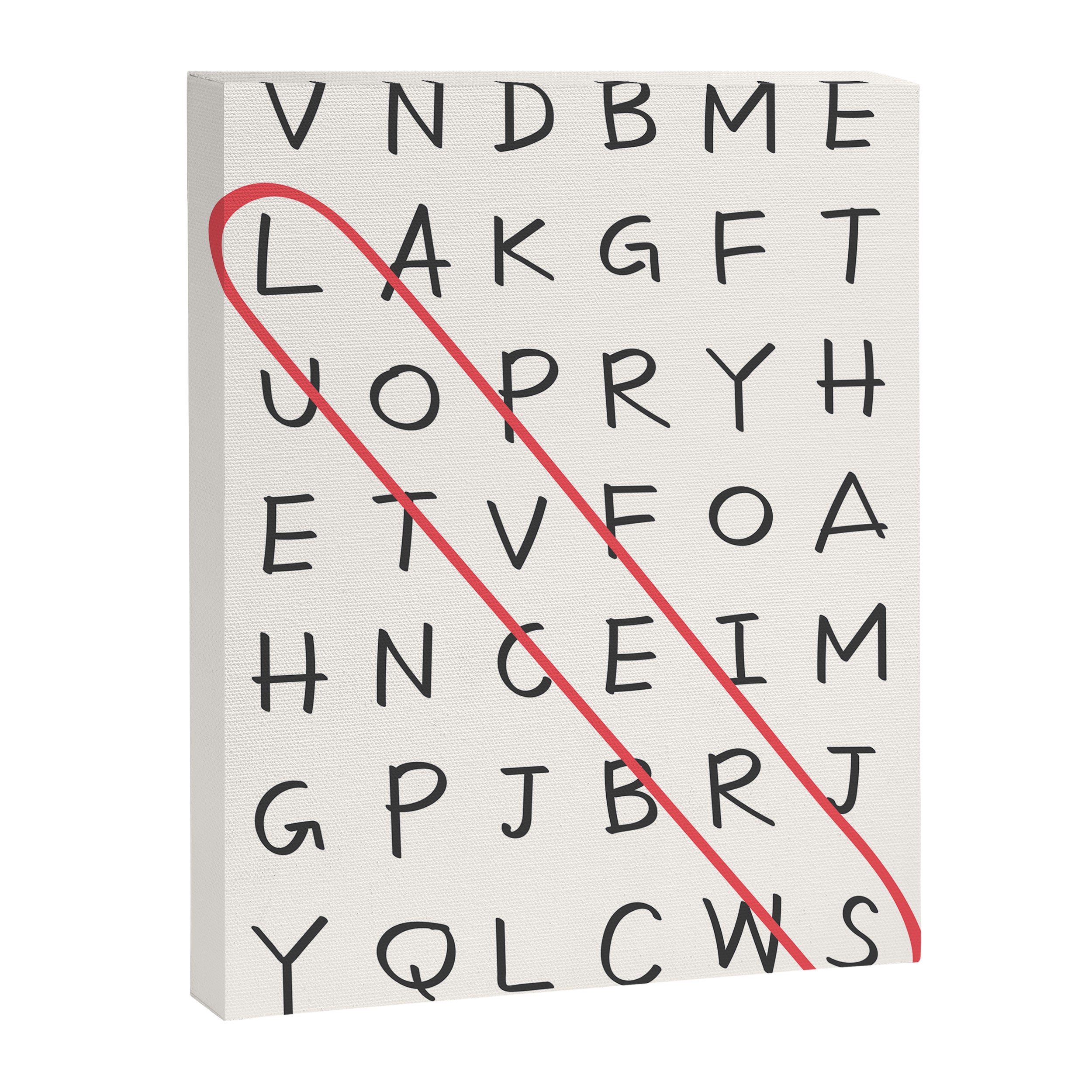 Lovers Word Search Canvas Print Gallery Image 6