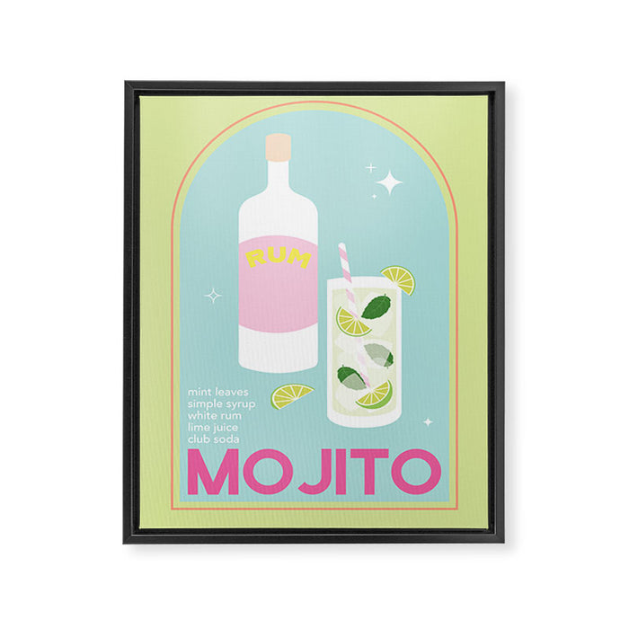 Mojito Cocktail Framed Canvas Print Gallery Image 1