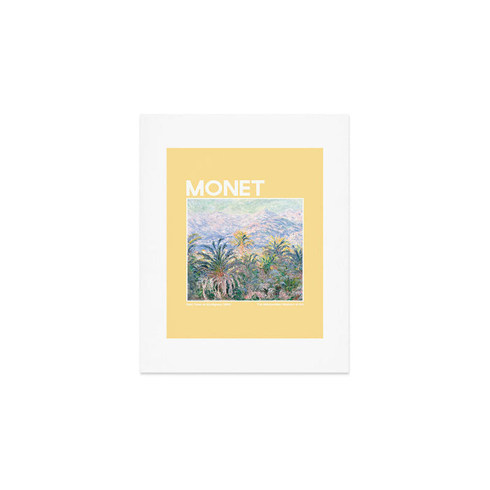 Monet Palm Trees Art Print Gallery Image 1