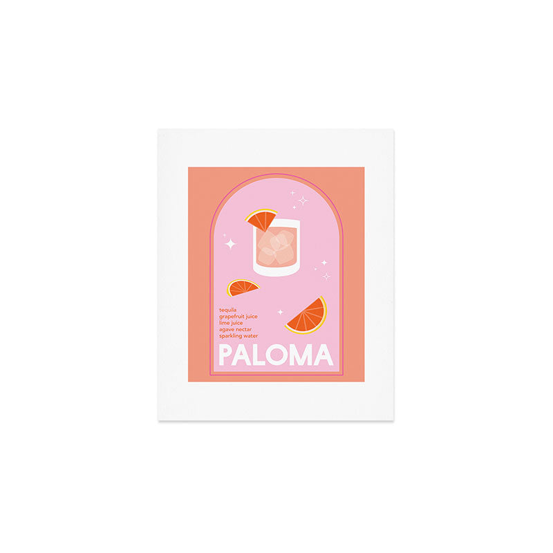 Paloma Cocktail Art Print Gallery Image 1
