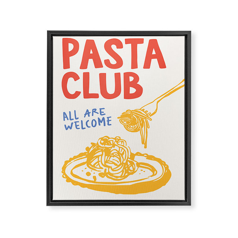 Pasta Club Framed Canvas Print Gallery Image 6