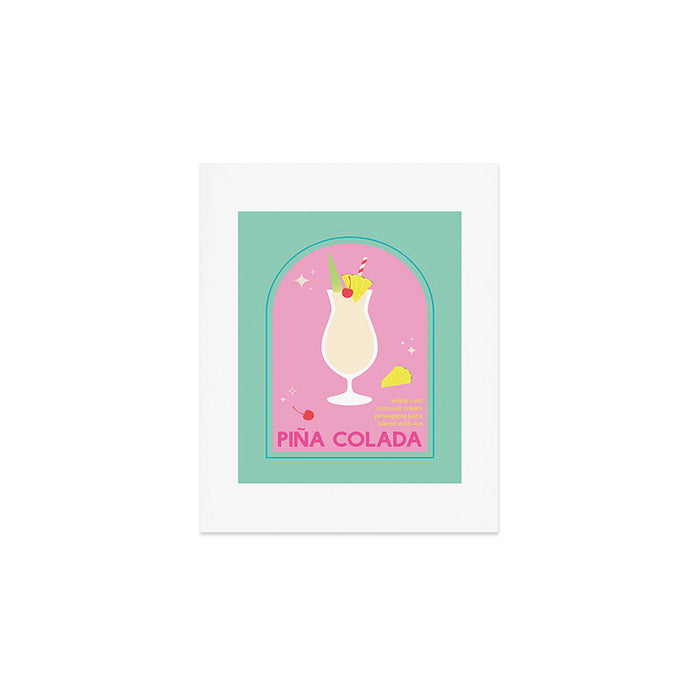 Pina Colada Cocktail Art Print Gallery Image 1