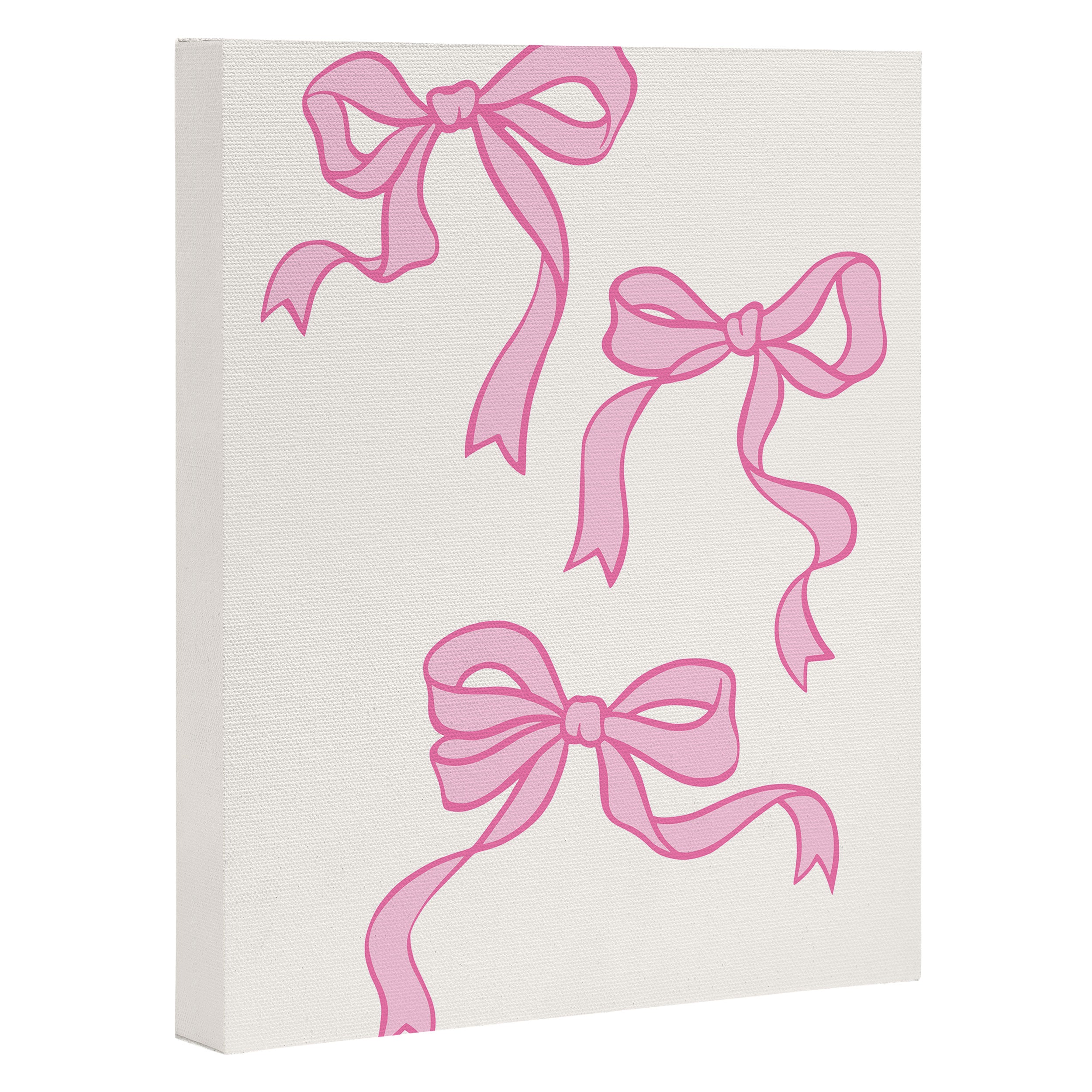 Pink Bows Canvas Print Gallery Image 3