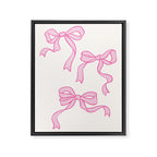 Pink Bows Framed Canvas Print Gallery Image 6