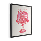 Pink Cake Framed Canvas Print Gallery Image 2