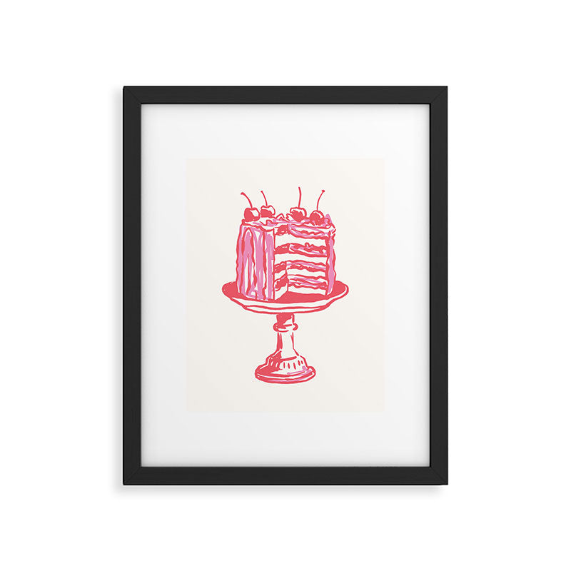 Pink Cake Framed Art Print Gallery Image 5