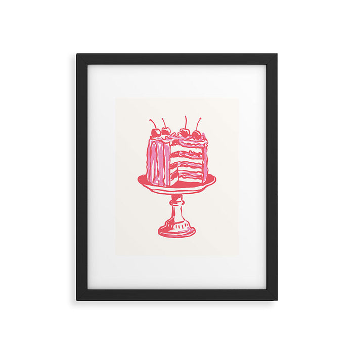 Pink Cake Framed Art Print Gallery Image 1