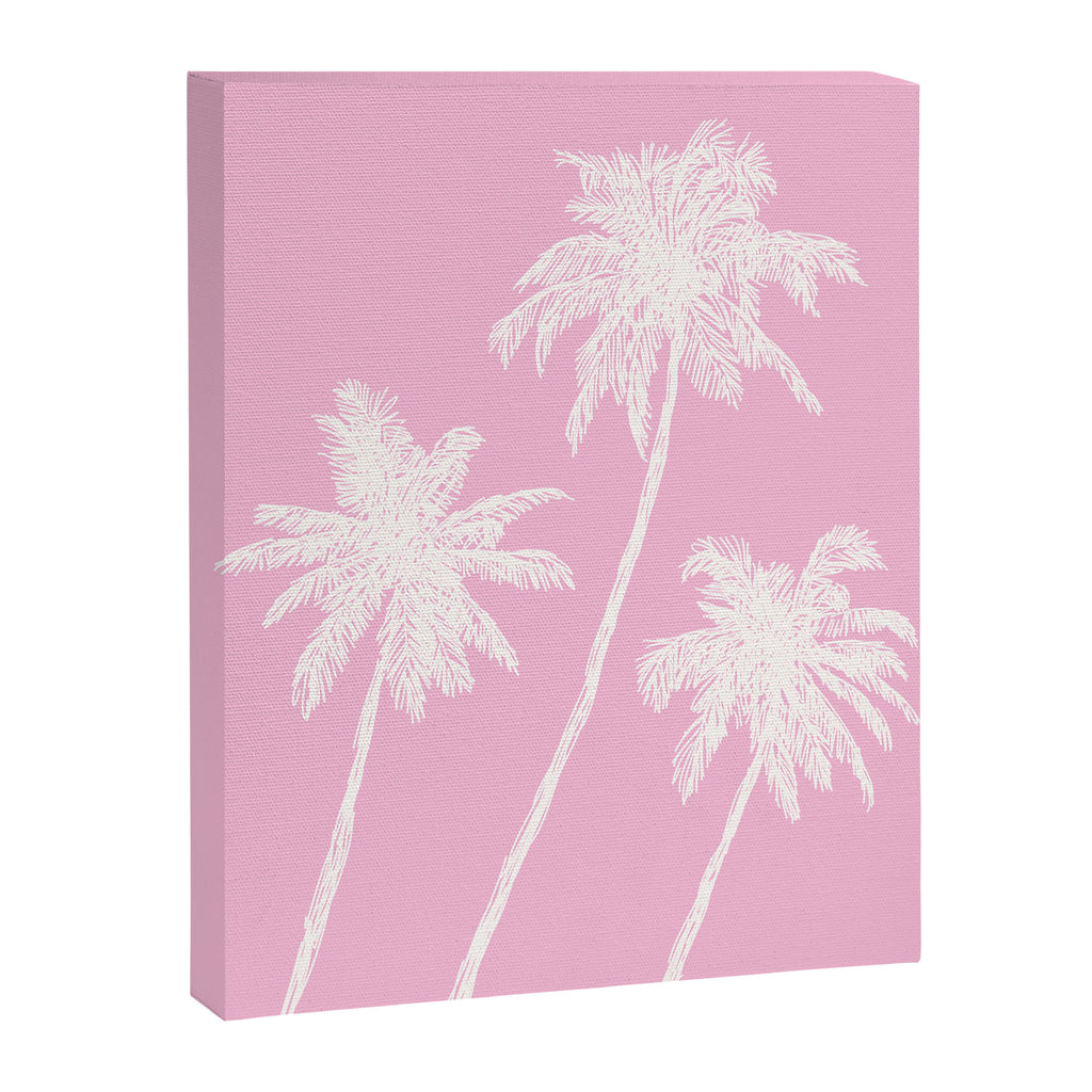 Pink Palm Trees Canvas Print Gallery Image 6