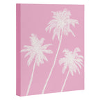 Pink Palm Trees Canvas Print Gallery Image 3